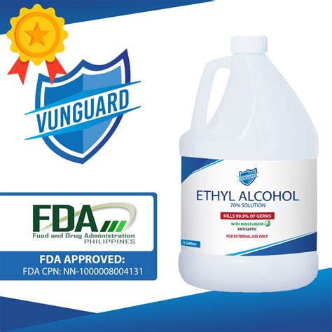 ETHYL ALCOHOL DISINFECTANT ANTISEPTIC 70 1 GALLON Shopee Philippines