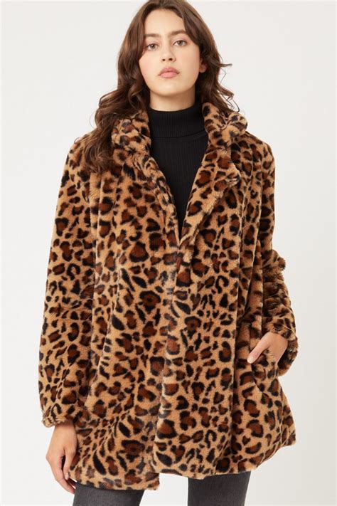 Fiercely Wild Leopard Faux Fur Coat - ShopperBoard