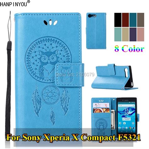 Funda De Cuero Pu Con Tapa Para Sony Xperia X Compact F Carcasa De