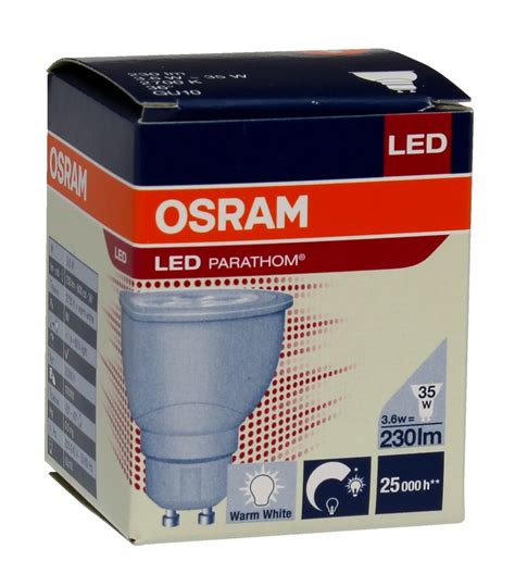 Osram Parathom Par16 35 Advanced Gu10 3 6w Dimmable Led Light Bulb 10