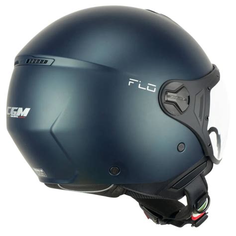 Casco Jet CGM 167A FLO MONO Petrolio Satinato Sagomata