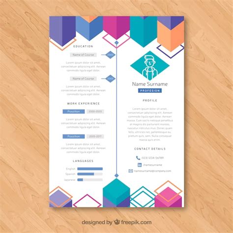 Free Colorful Resume Templates