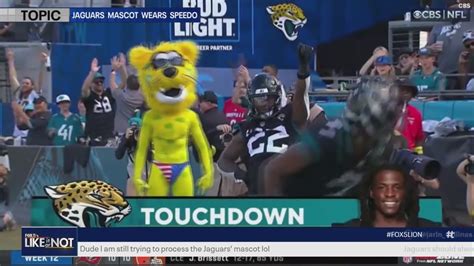 Jacksonville Jaguars Mascotin A Speedo Fox 5s Like It Or Not