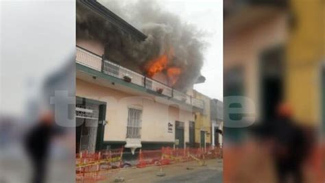 Trujillo Incendio consumió antigua casona ubicada en Centro Histórico