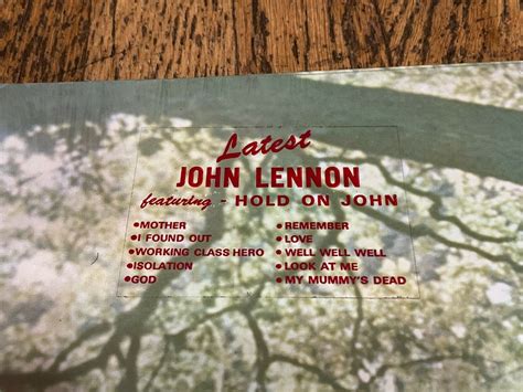 Popsike John Lennon Plastic Ono Band Lp In Shrink Hype Self