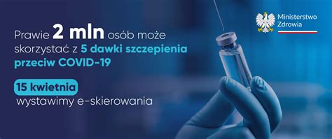 Piąta dawka szczepienia przeciw COVID 19 Ministerstwo Zdrowia