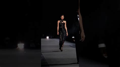 Irina Shayk Walking And Closing For LuisaViaRoma X British Vogue