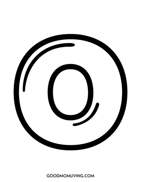 The Letter O In Bubble Letters