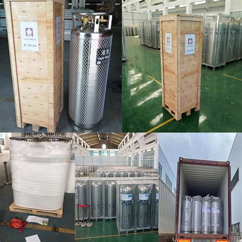 L Bar Vertical Cryogenic Liquid Oxygen Cylinder Dewar Bottle For