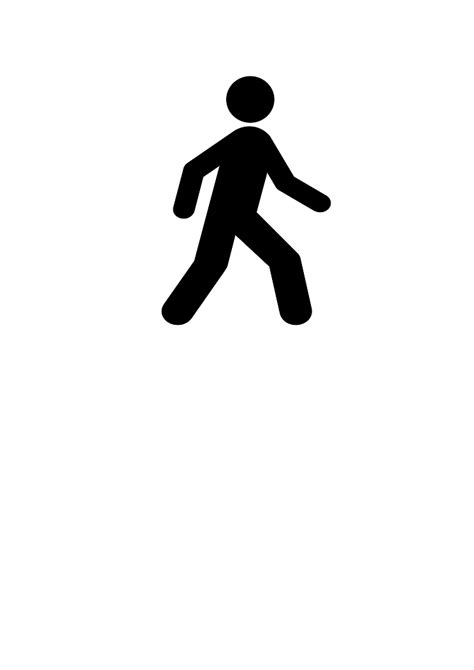 Walking Man Black Clip Art at Clker.com - vector clip art online ...