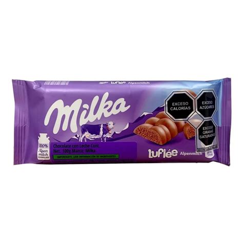 Barra De Chocolate Milka Con Leche Alpina 100 G Walmart