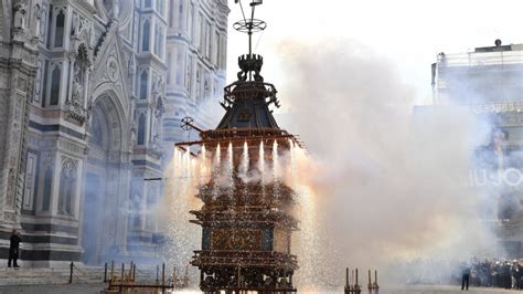 Scoppio Del Carro Colombina Firenze Duomo Pasqua Buoni Auspici La