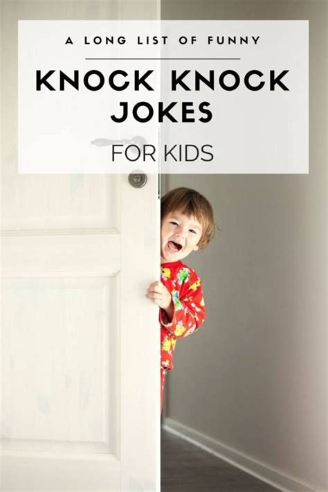 135 funny knock knock jokes for kids free printable – Artofit