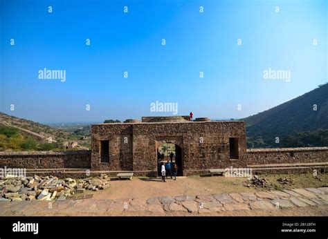 Ruins of 17th century Bhangarh Fort at Alwar Village in Rajasthan ...