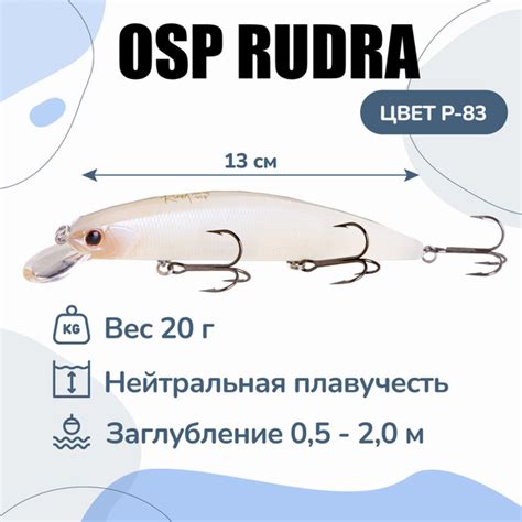 Воблер Минноу (Minnow) O.S.P. OSP Rudra 130 SP, 0,5-2 м купить по ...