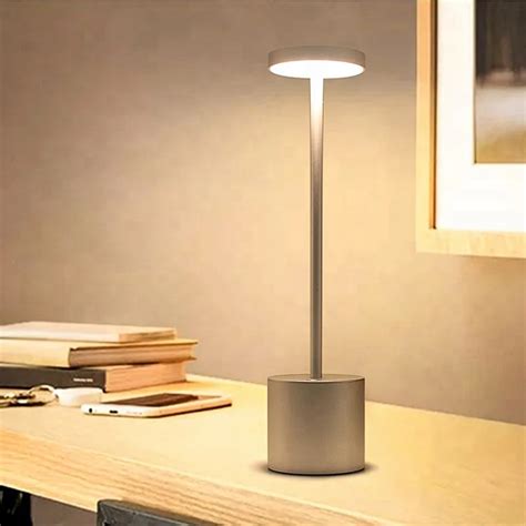 LED Table Lamp Modern Restaurant Dinner Light USB Rechargeable Creative ...