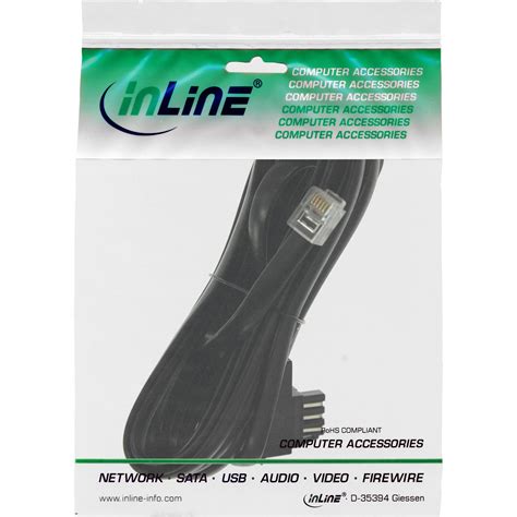 InLine TAE N Cable Complete Pinout TAE N To RJ12 6P6C 20m