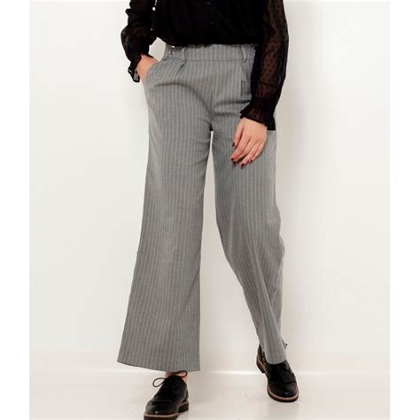 Pantalon Large Taille Haute Pas Cher CAMAIEU Extradingue