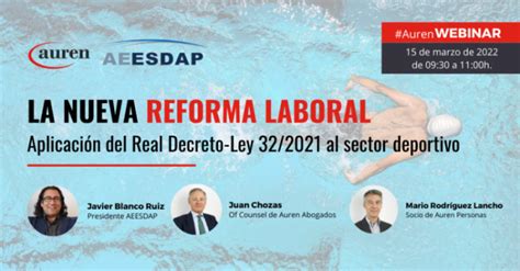 Webinar C Mo Afecta La Reforma Laboral Al Mundo Del Deporte Aeesdap