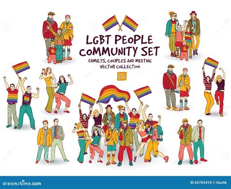 Lgbt People Community Poster Vector Illustration