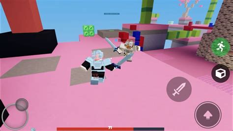 V Ing A Mobile Sweat In Roblox Bedwars Youtube