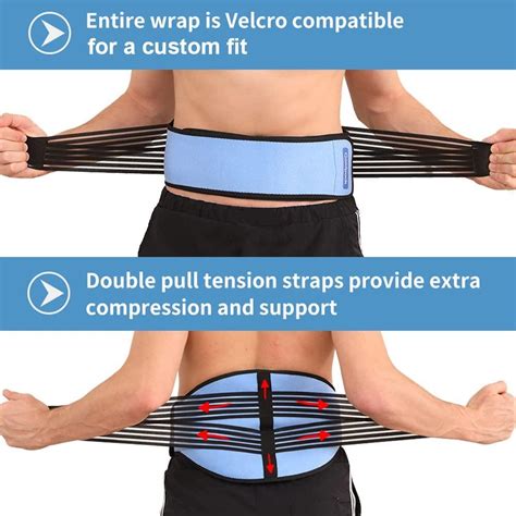 Comfpack Ice Pack For Back Pain Relief Reusable Hot Cold Compress