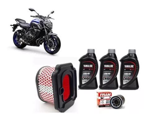 Troca Oleo Revisão Filtro Ar Oleo Yamaha Mt 07 Yamalub 10w40