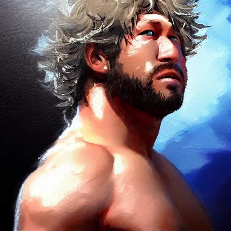 Beautiful Portrait Of Kenny Omega Painterly Brush Stable Diffusion