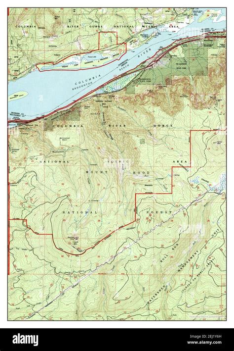 Multnomah County Map Hi Res Stock Photography And Images Alamy