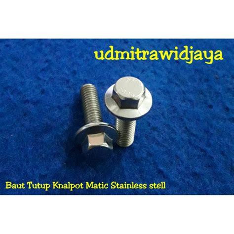 Jual Baut Tutup Knalpot Matic Vario Beat Scoopy Nmax Pcx Baut Flange