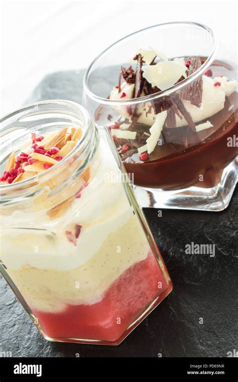 traditional English trifle dessert Stock Photo - Alamy