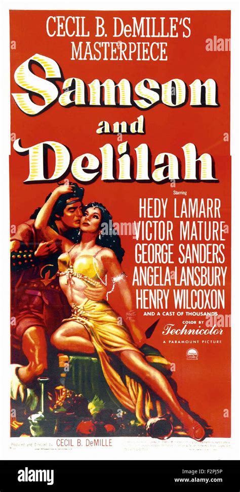 Samson and Delilah (1949) - Movie Poster Stock Photo - Alamy