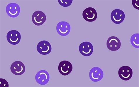 Purple Smiley Face Desktop Wallpaper | Desktop wallpaper simple, Art ...