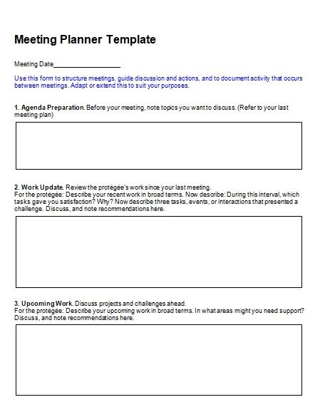 Meeting Planner Templates | 10+ Free Printable PDF, Excel & Word Formats