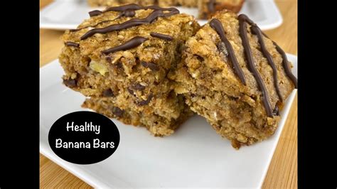 Healthy Banana Bars Recipe Youtube