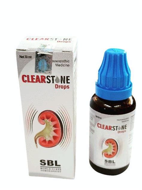 SBL Clear Stone Drop For Kidney And Ureter Stones Packaging Type Box