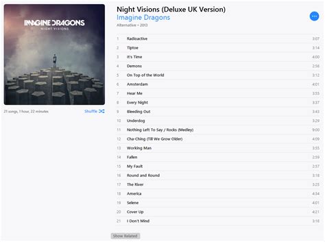 Billboard Music: Imagine Dragons - Night Visions {Deluxe UK Version ...