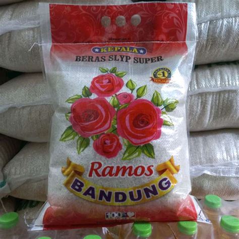 Jual Beras Super Slyp Bunga Ramos 5kg Putih Bersih Wangi Di Seller