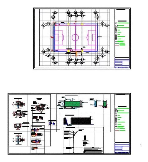 Campo De Futebol Em Autocad Baixar Cad Kb Bibliocad