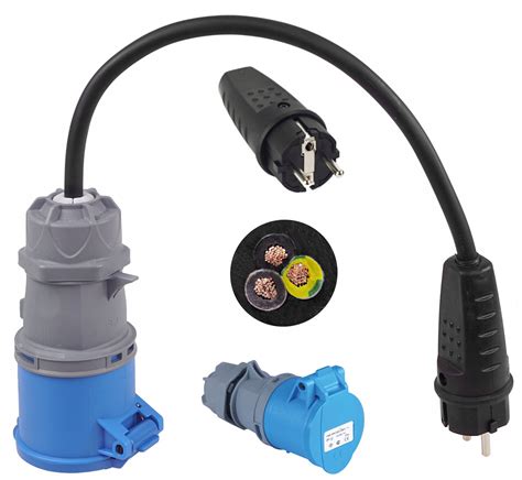 ADAPTER WTYCZKA CEE GNIAZDO 230V PRZEJŚCIÓWKA IP WG GP163 za 73 06 zł z