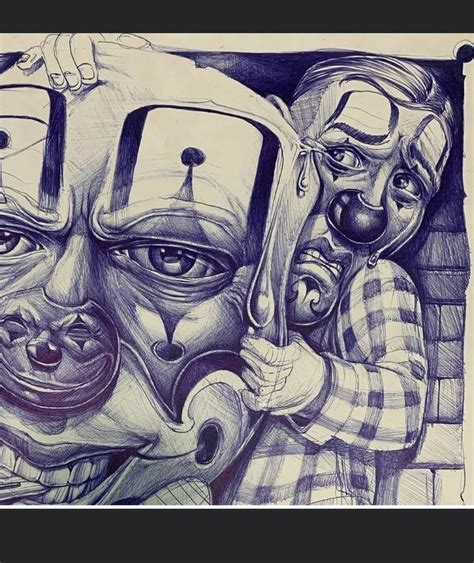 Prison Clown Drawings