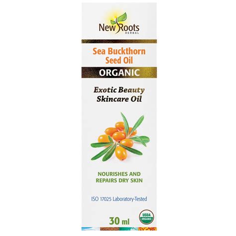 New Roots Sea Buckthorn Seed Oil Certified Organic 30ml