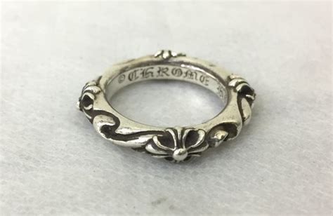 1円~chrome Hearts クロムハーツ 指輪 1998 Sbt バンド リング Chプラス シルバー 925 アクセサリー 14号 サイズ要画像確認 状態良好品 指輪 ｜売買された