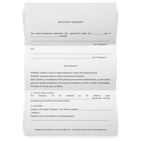 Sample Employment Contracts