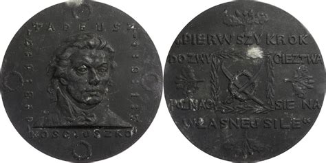 Polen Medaille Auf Den Todestag Von Tadeusz Kosciuszko Ss Vz