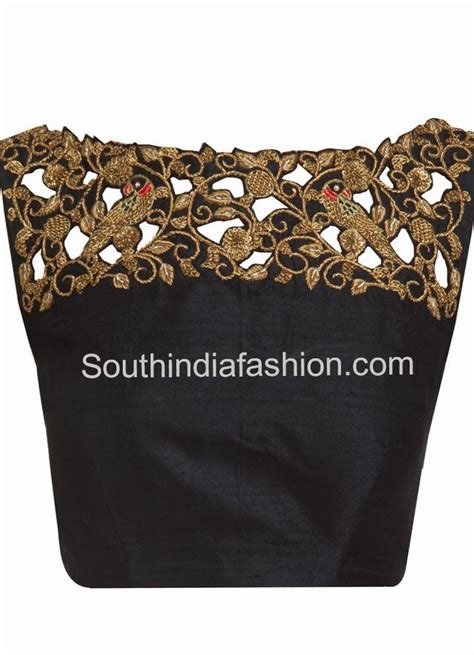 Cut Work Saree Blouse South India Fashion