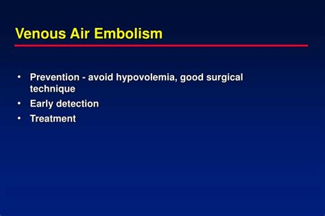 PPT - Venous Air Embolism PowerPoint Presentation - ID:694009