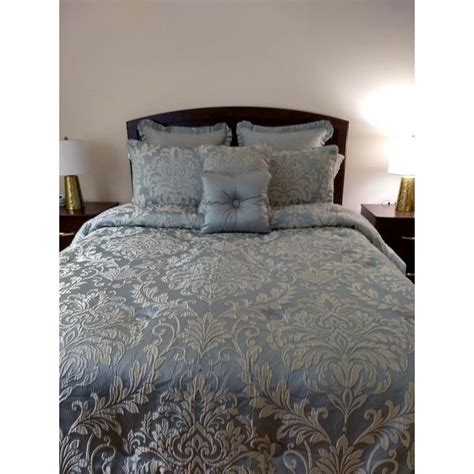 Five Queens Court Faith Woven Jacquard Piece Comforter Set Bed Bath