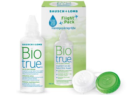 Kontaktlinsenpflegemittel Biotrue Flight Pack