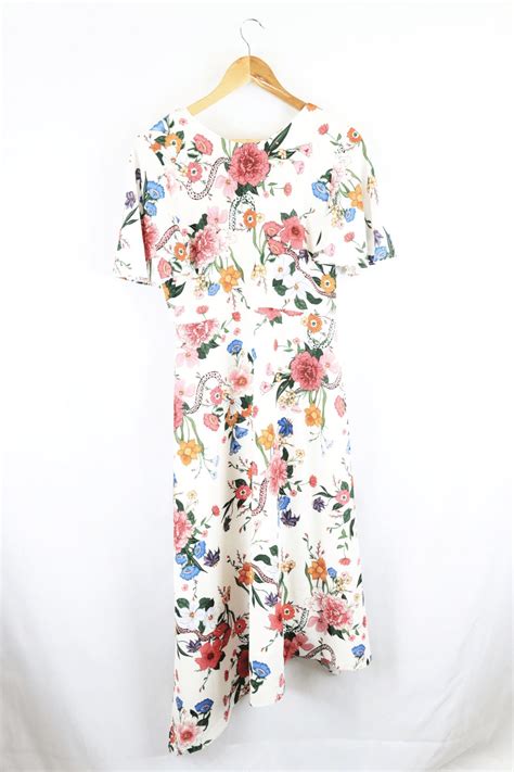 Witchery Floral Dress 10 Reluv Clothing Australia